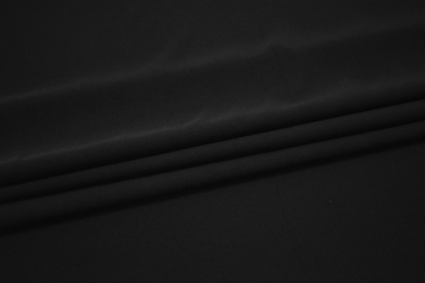 Костюмная черная ткань W-130041