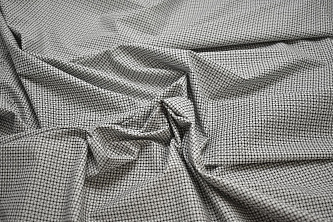Рубашечная черная серая ткань геометрия W-132963