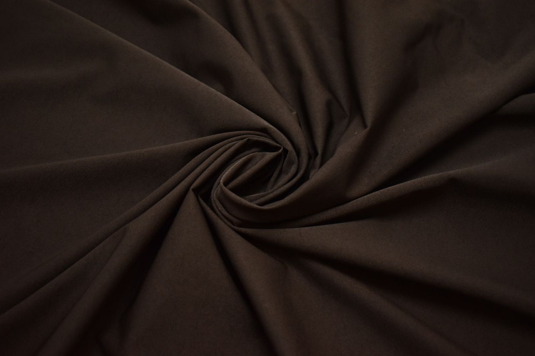 Плательная коричневая ткань W-131596