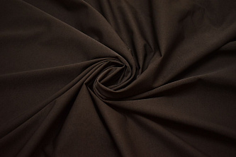 Плательная коричневая ткань W-131596