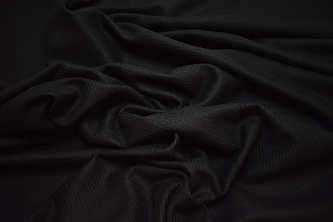 Костюмная черная ткань W-129667