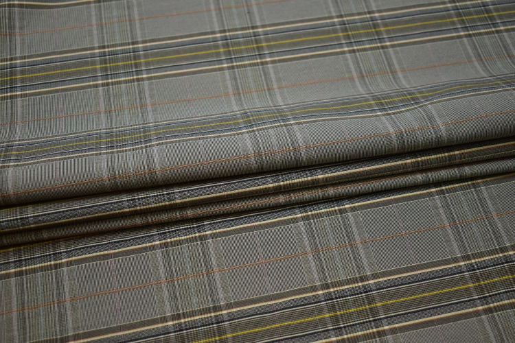 Рубашечная ткань серая полоска W-128814