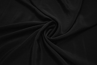 Плательная черная ткань W-127200