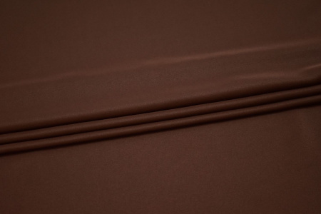 Плательная коричневая ткань W-128930