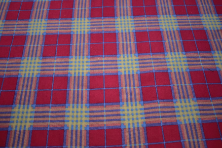 Рубашечная ткань бордовая синяя полоска клетка W-132863