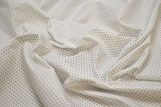 Рубашечная белая ткань геометрия W-129782