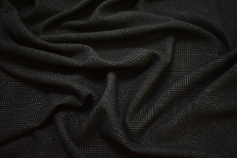 Костюмная черного цвета ткань W-127487