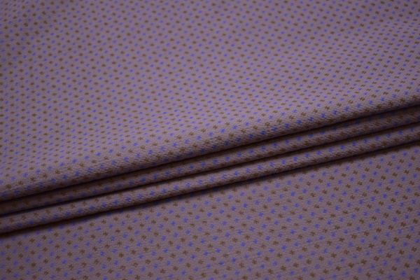 Рубашечная сиреневая ткань узор W-129149