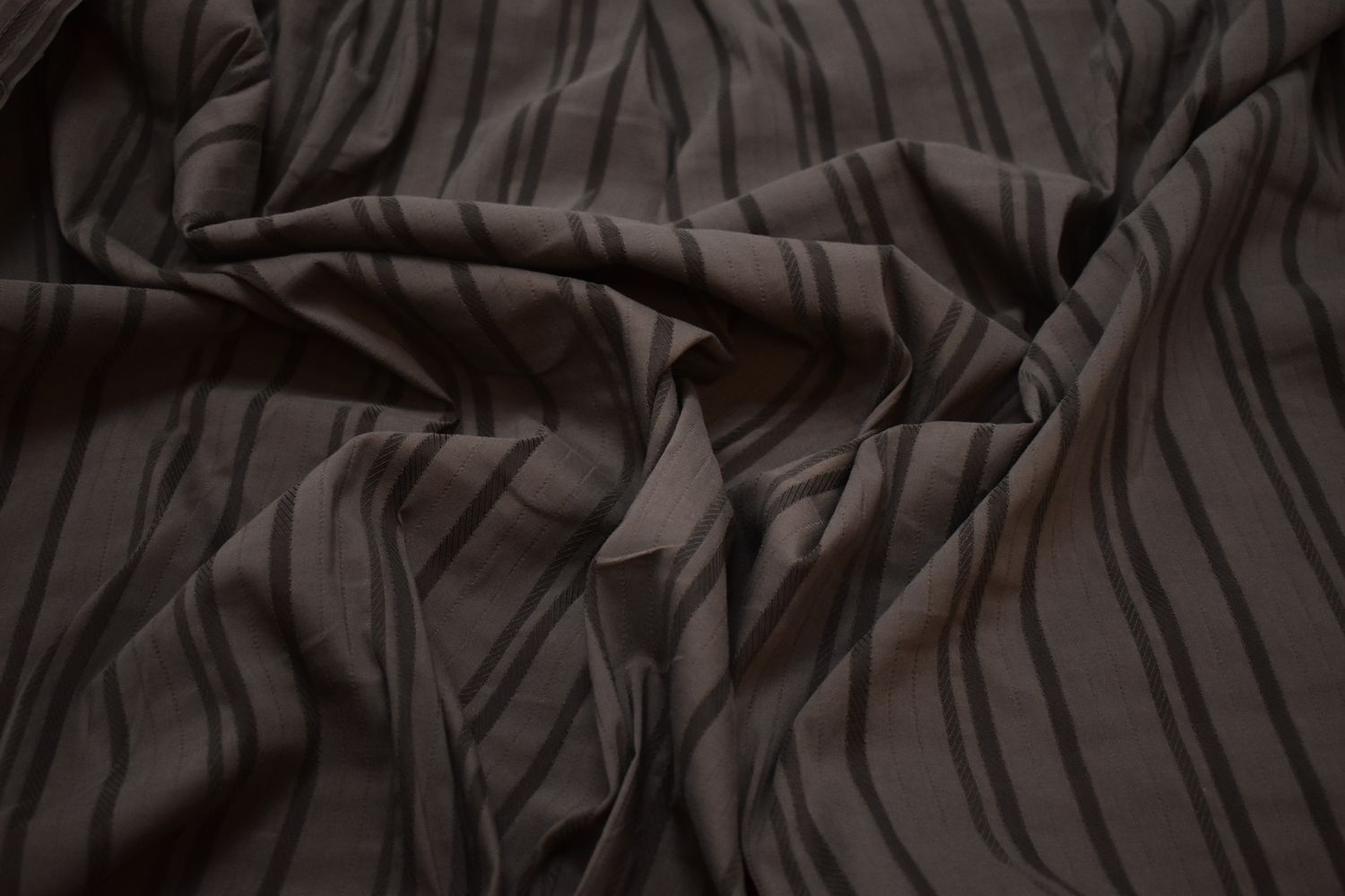 Рубашечная коричневая ткань W-132802