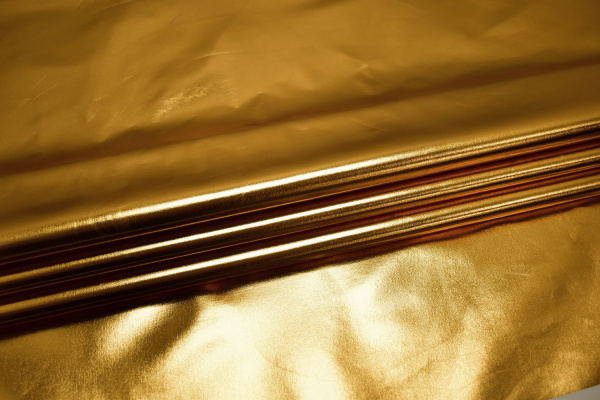 Кожзаменитель золотого цвета W-131643