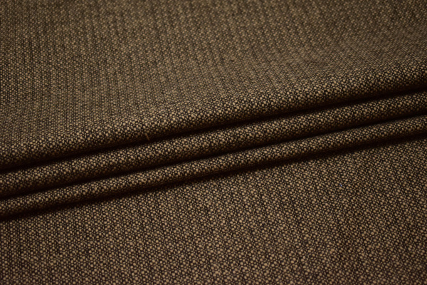Костюмная коричневая ткань W-131083