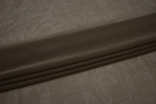 Сетка-стрейч коричневого цвета W-130261