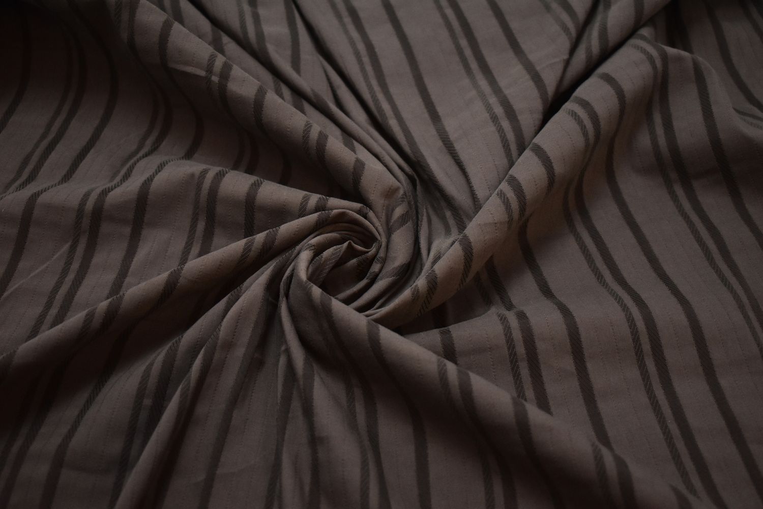 Рубашечная коричневая ткань W-132802