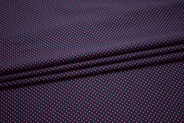 Рубашечная синяя красная ткань геометрия W-132104