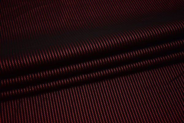 Рубашечная черная ткань полоска W-133116