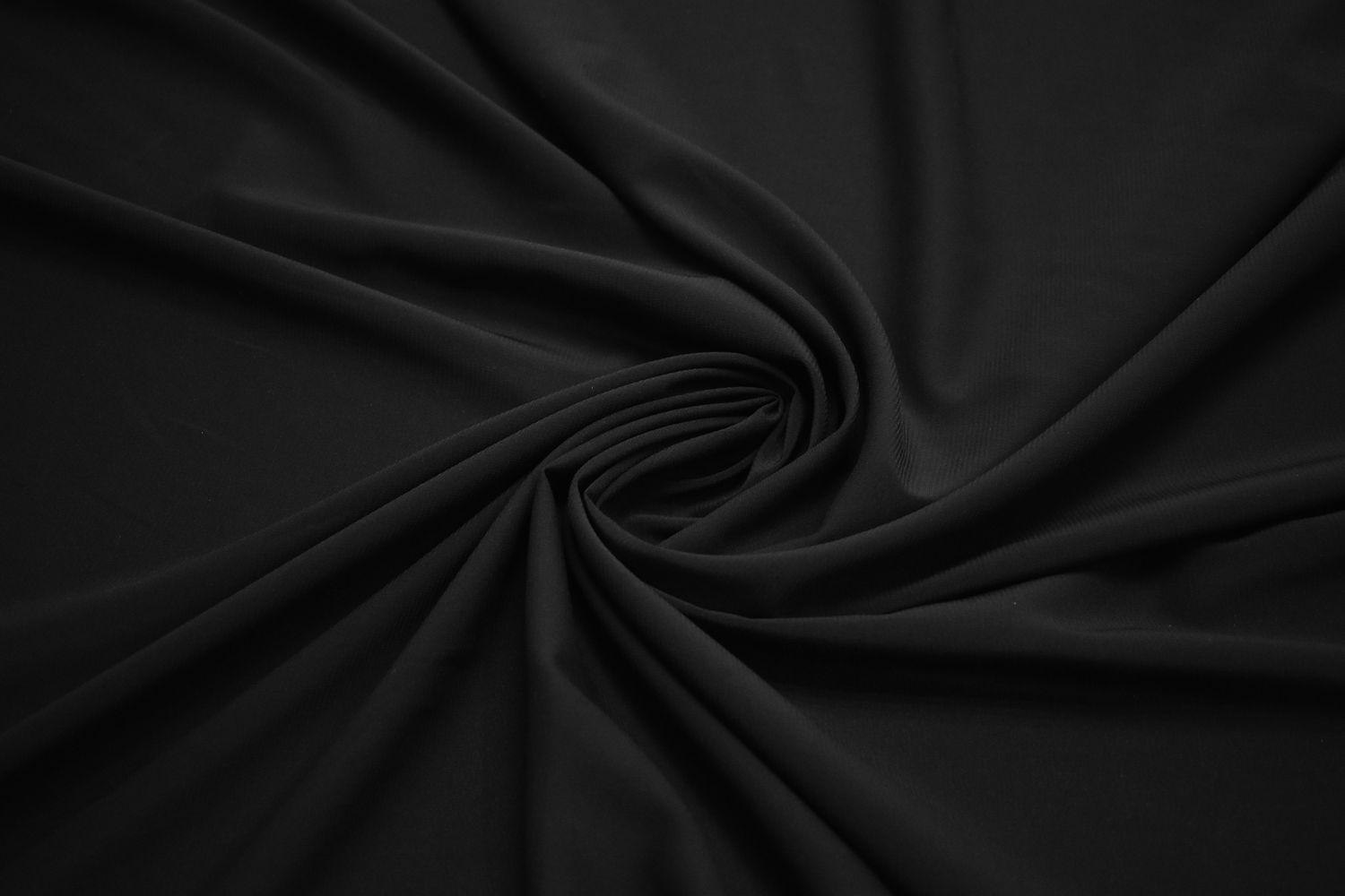 Плательная черная ткань W-127199