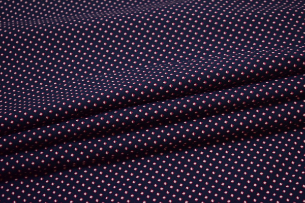 Рубашечная синяя красная ткань геометрия W-132094