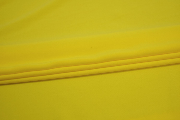 Плательная желтая ткань W-127220