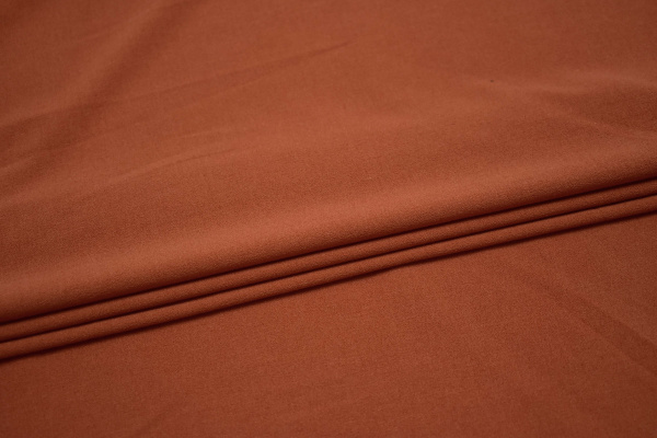 Костюмная оранжевая ткань W-132711