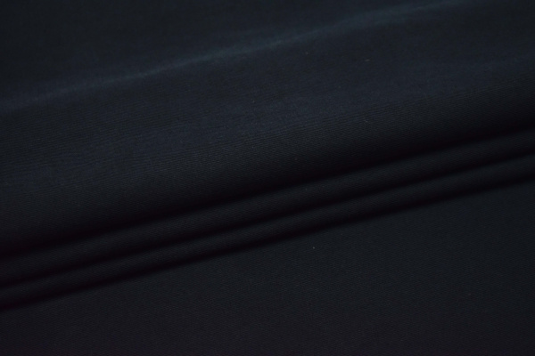 Костюмная тёмно-синяя ткань W-130521