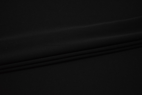 Плательная черная ткань W-127184