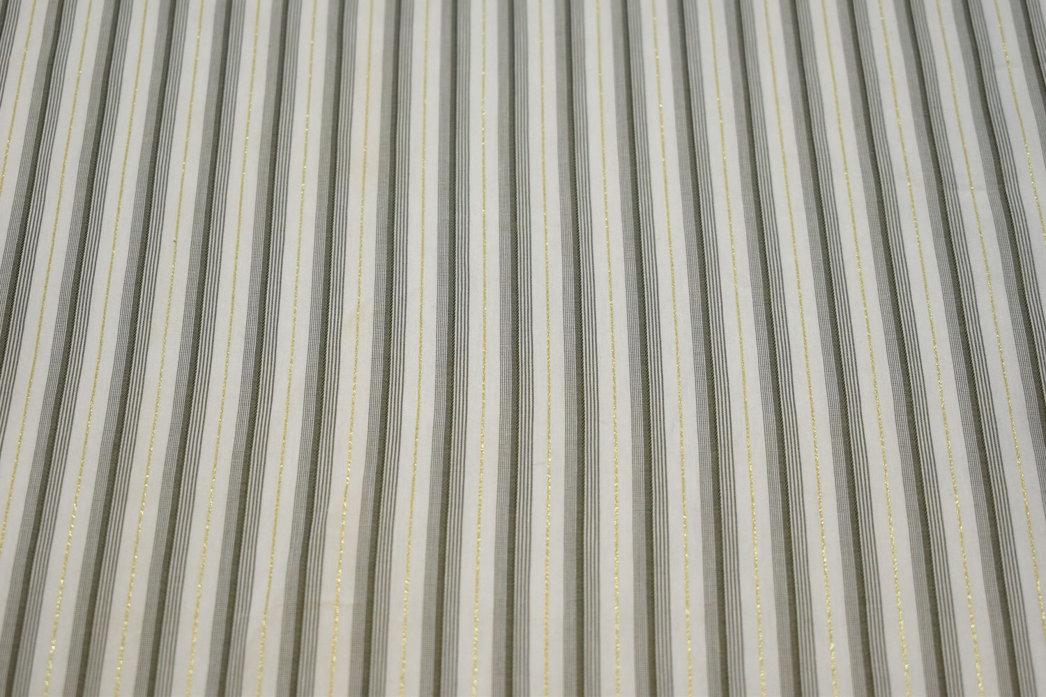 Рубашечная белая ткань полоска W-133013