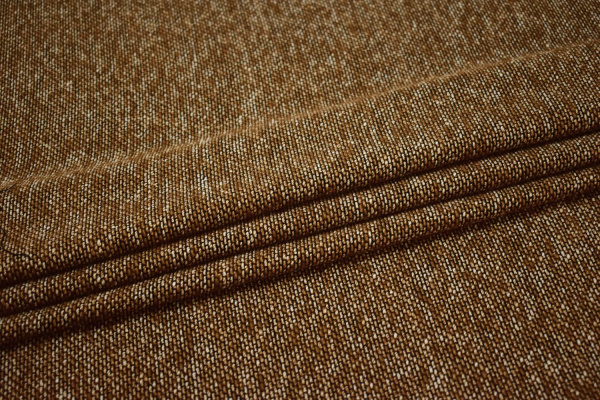 Костюмная коричневая ткань W-127388