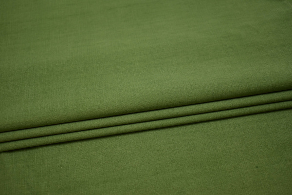 Курточная зеленая ткань W-127253