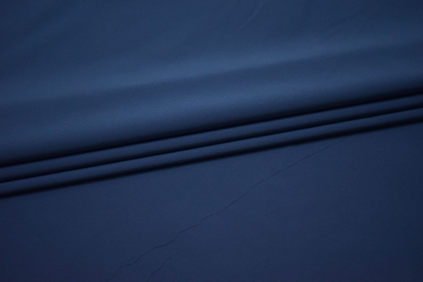 Плательная синяя ткань W-132004