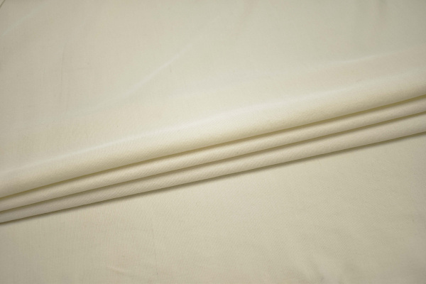Костюмная молочная ткань из шёлка W-127051