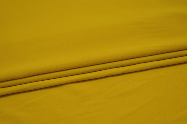 Плательная желтая ткань W-127183