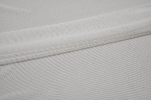 Сетка-стрейч подкладочная белая W-126487