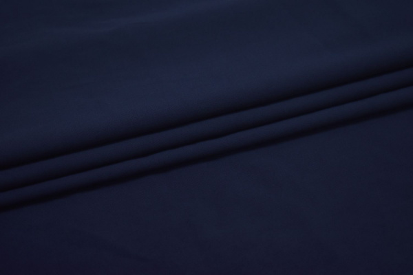 Плательная синяя ткань W-131473