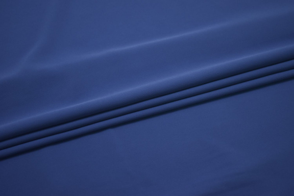 Плательная синяя ткань W-126772