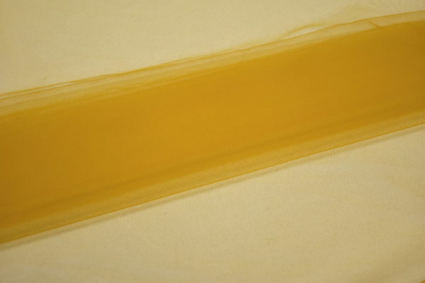 Сетка мягкая желтого цвета W-124558