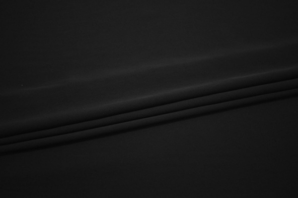 Костюмная черная ткань W-126857