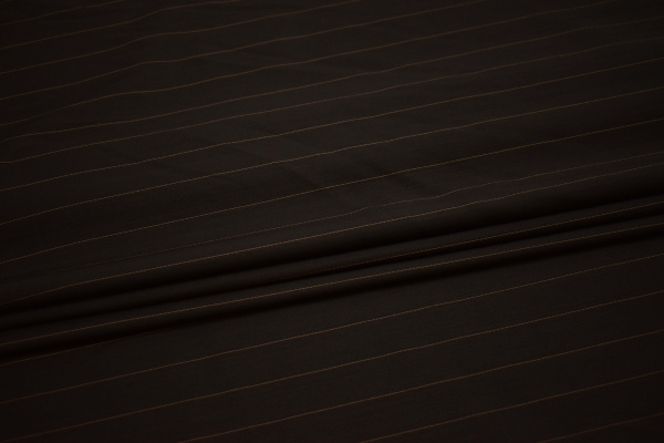 Костюмная тёмно-коричневая ткань W-132627