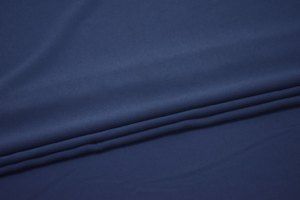 Плательная синяя ткань W-130212