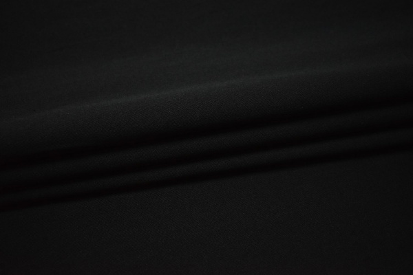 Костюмная черная ткань W-126867