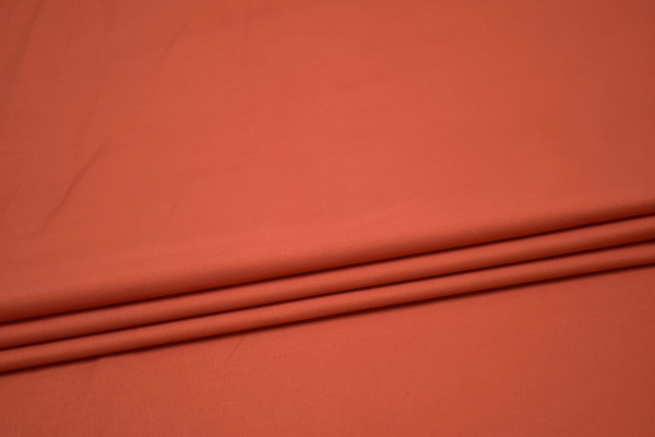 Костюмная оранжевая ткань W-130798
