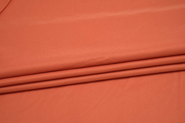 Костюмная оранжевая ткань W-131070