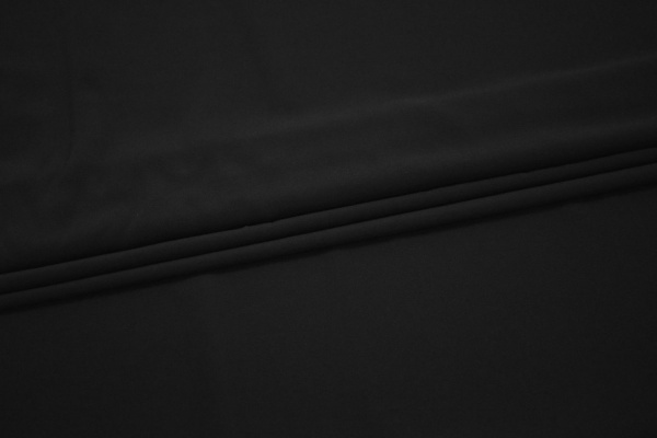Плательная черная ткань W-129603