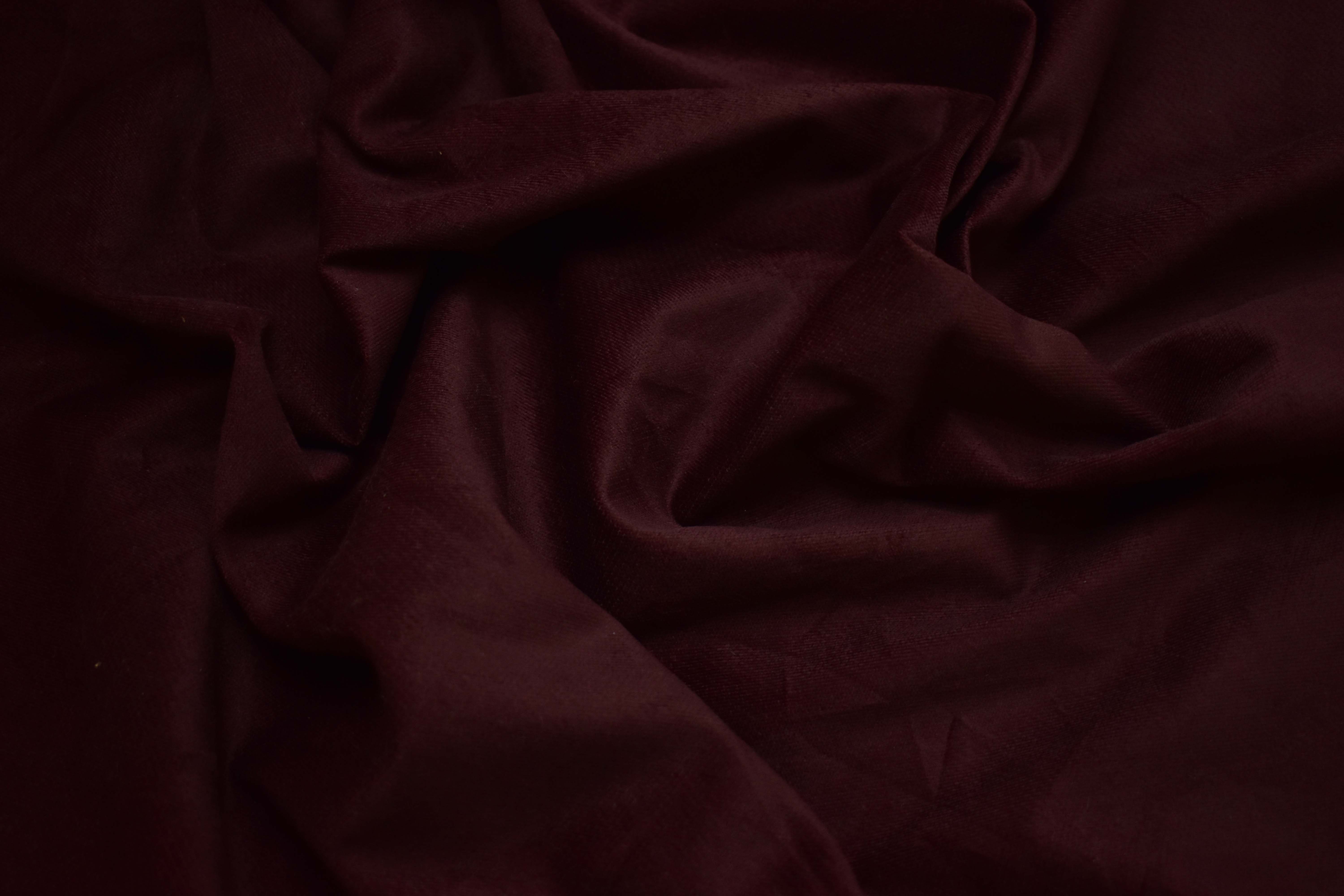 Костюмная бордовая ткань с эластаном W-130908