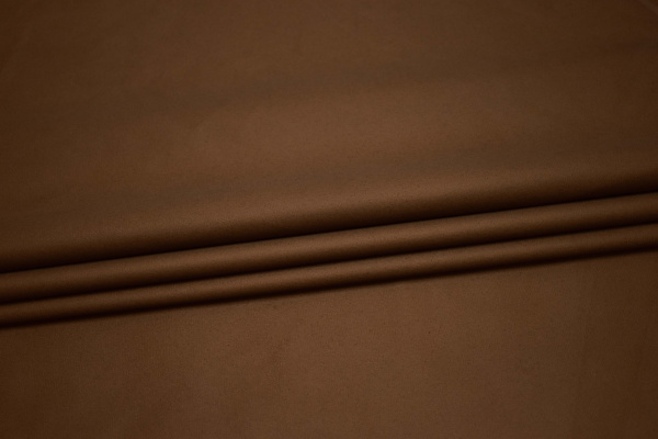 Костюмная коричневая ткань W-128607