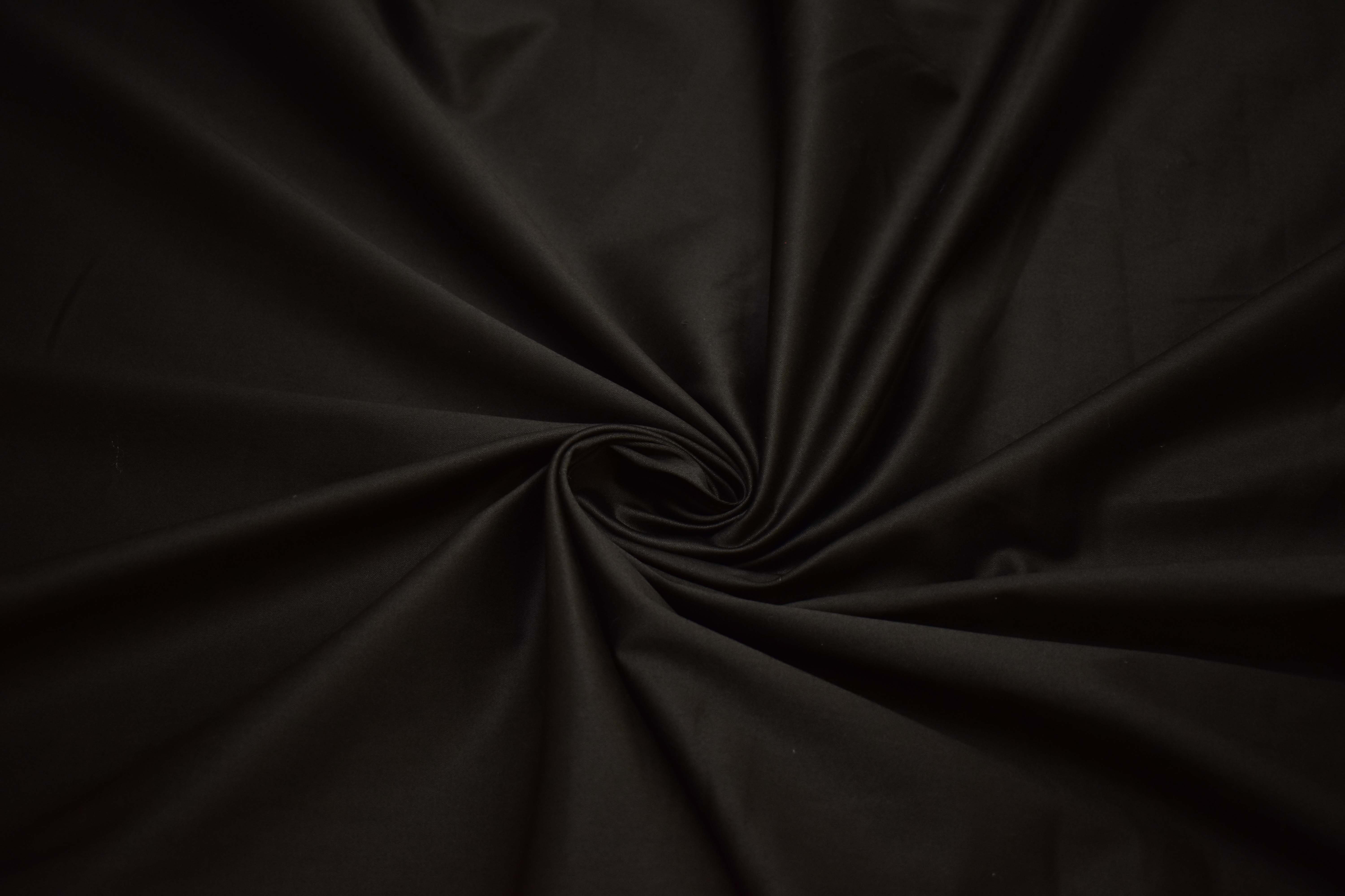 Костюмная черная ткань W-128831