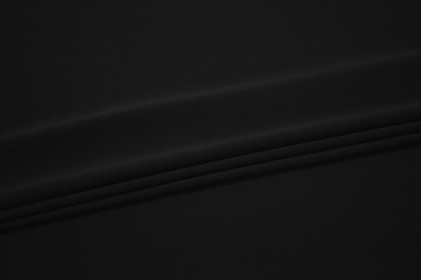 Костюмная черная ткань W-130211