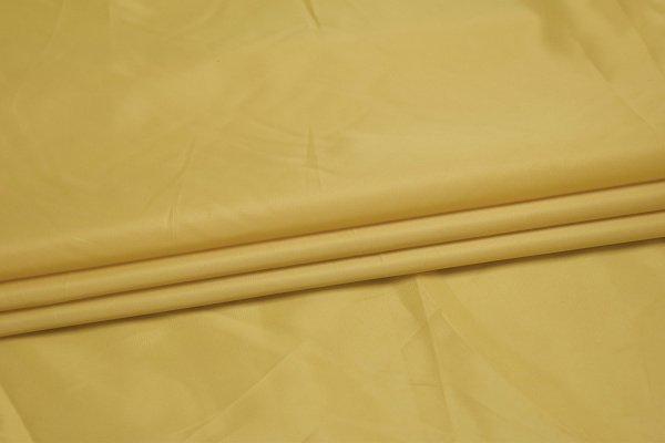 Курточная желтая однотонная ткань W-131031