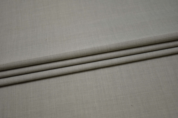 Костюмная ткань серая фактурная полоска W-133070
