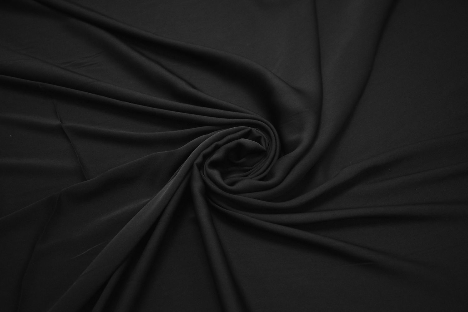 Плательная черная ткань W-127185