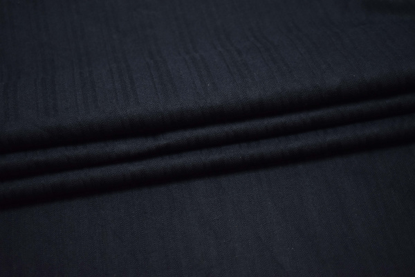 Костюмная тёмно-синяя ткань W-127784
